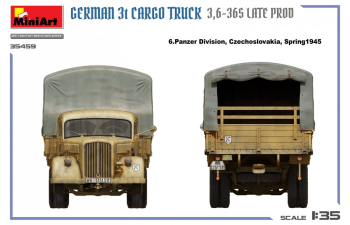 Сборная модель OPEL Blitz German 3t Cargo Military Truck 2-assi 1945