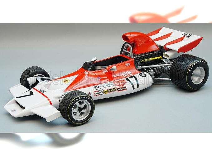 BRM F1 160b №17 Winner Monaco Gp (1972) Jean Pierre Beltoise, White Red