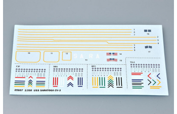 Сборная модель Американский авианосец USS SARATOGA CV-3