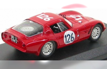 ALFA ROMEO Tz2 N 126 Targa Florio 1966 Pinto - Todaro, Red