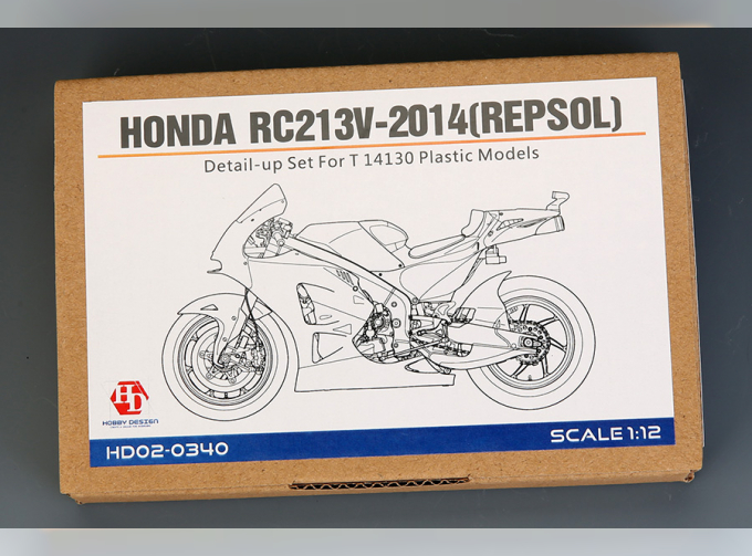 Набор для доработки Honda RC213V-2014(Repsol) Detail-UP Set для моделей T 14130 Plastic Models（PE+Metal parts+Resin）