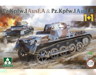 Сборная модель Pz.Kpfw. I Ausf. A & Pz.Kpfw. I Ausf. B 1+1