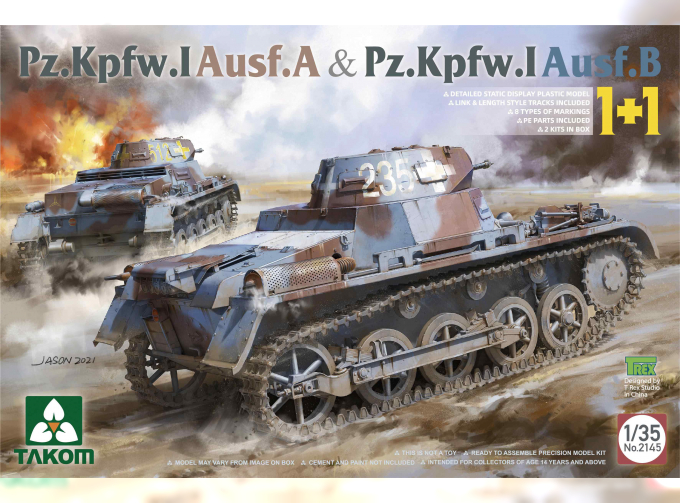 Сборная модель Pz.Kpfw. I Ausf. A & Pz.Kpfw. I Ausf. B 1+1