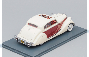 JAGUAR MK V 1950, ivory over red