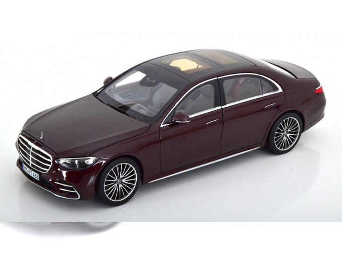 MERCEDES-BENZ S-Klasse AMG Line (2021), dark red-metallic