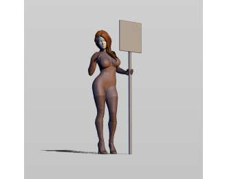 Фигура Grid girls 2, окрашенная