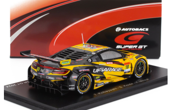 HONDA Nsx Gt3 Team Upgarage Racing №18 Gt300 Class Super Gt (2024) Takashi Kobayashi - Syun Koide, Yellow Black