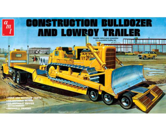 Сборная модель Lowboy Trailer & Bulldozer Combo