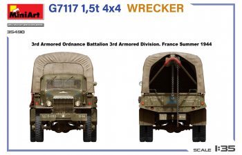 Сборная модель GMC G7117 4x4 Wrecker Tractor Military Truck - Telonato - Wwii - 1943