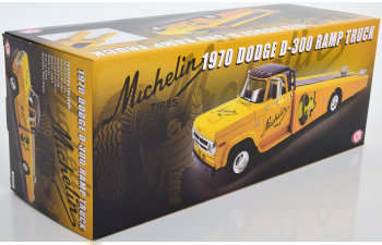 DODGE D-300 Ramp Truck, Michelin (1970), yellow purple