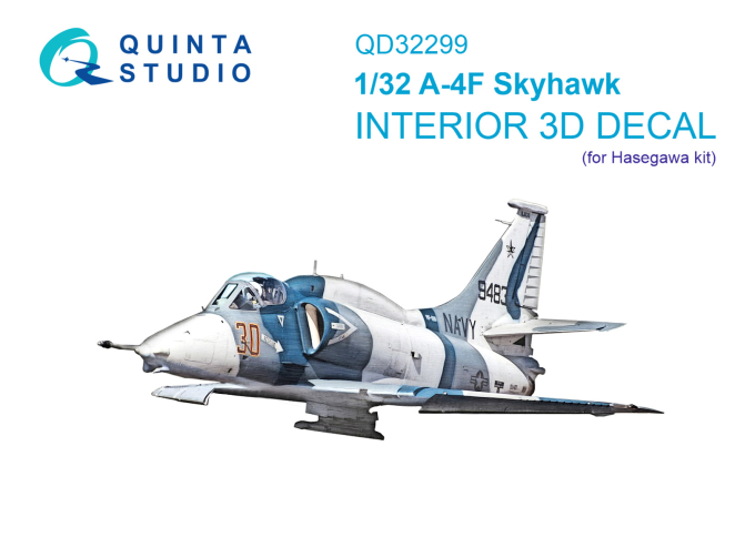 3D Декаль интерьера кабины A-4F Skyhawk (Hasegawa)