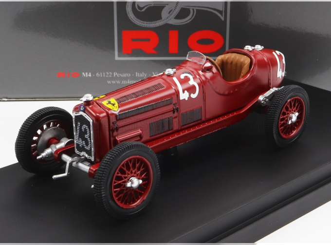 ALFA ROMEO P3 Tipo B №43 Coppa Acerbo (1935) T.nuvolari, Red