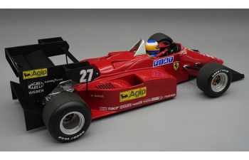 FERRARI F1 126C4-M2 N 27 2nd EUROPEAN GP (with pilot figure) (1984)