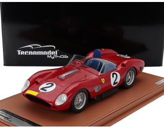 FERRARI 250tr Testarossa 3.0l V12 Spider Team Scuderia Ferrari Spa №2 3rd 1000km Nurburgring Cliff Allison - Willy Mairesse - Phil Hill (1960), Red
