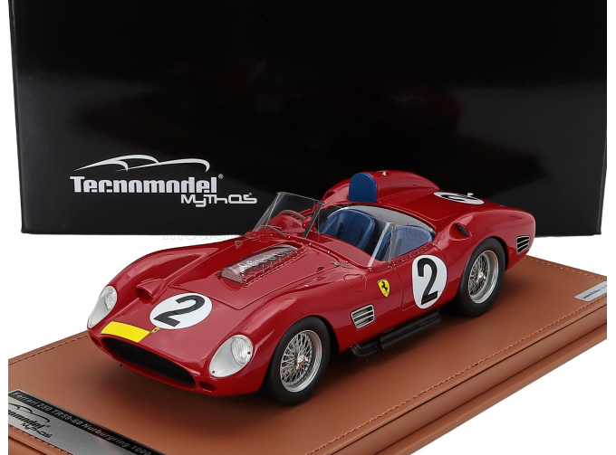 FERRARI 250tr Testarossa 3.0l V12 Spider Team Scuderia Ferrari Spa №2 3rd 1000km Nurburgring Cliff Allison - Willy Mairesse - Phil Hill (1960), Red