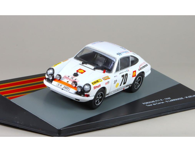 PORSCHE 911R №70 Tour de Corse G.Larrousse M.Gelin (1969)
