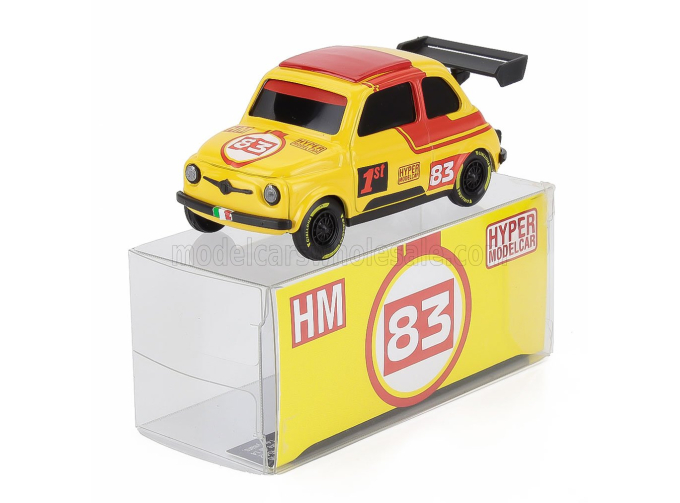 FIAT 500 Brums Livery Hyper Modelcar №83 (2025) - 24h Le Mans Wheels, Yellow Red