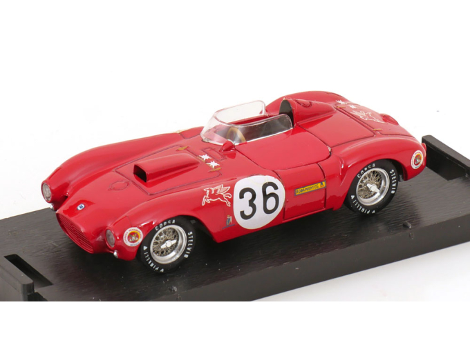 LANCIA D24 N 36 Spider Winner Rally Carrera Panamericana 1953 Juan Manuel Fangio, Red