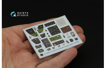 3D Декаль интерьера кабины пилота SBD-3/SBD-4 Dauntless (Trumpeter)