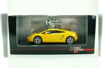 LAMBORGHINI Gallardo, High Speed 1:43, желтый