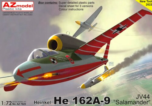 Сборная модель Heinkel He 162A-9 Salamander