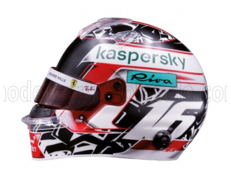 HELMET F1 Casco Helmet Charles Leclerc Sf21 Team Scuderia Ferrari Mission Winnow Season (2021), Black White