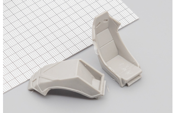 Комплект спортивных сидений (ковши, вариант 2, масштаб 1:24), 2 шт.