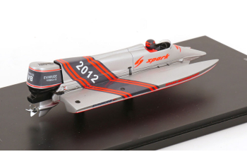 SONSTIGES Race Boat toy fair (2012), silver grey red