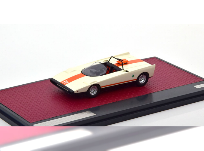 ALFA ROMEO 33 Spider Speciale Cuneo Pininfarina (1971), white orange