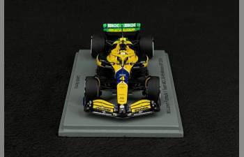 McLAREN F1 Mcl38 Team Mclaren №4 4th Monaco Gp (2024) Lando Norris, Yellow Green Black