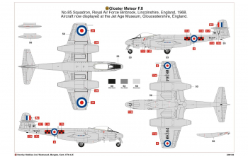 Сборная модель Британский истребитель Gloster Meteor F.8