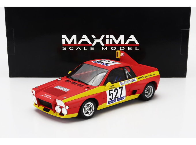 ABARTH Se030 Pininfarina 527 2nd Giro D'italia (1974) Giorgio Pianta – Christine Beckers, Matt Red Yellow
