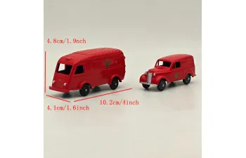 RENAULT 1000kgs and Dauphine Set Belgium Post, red