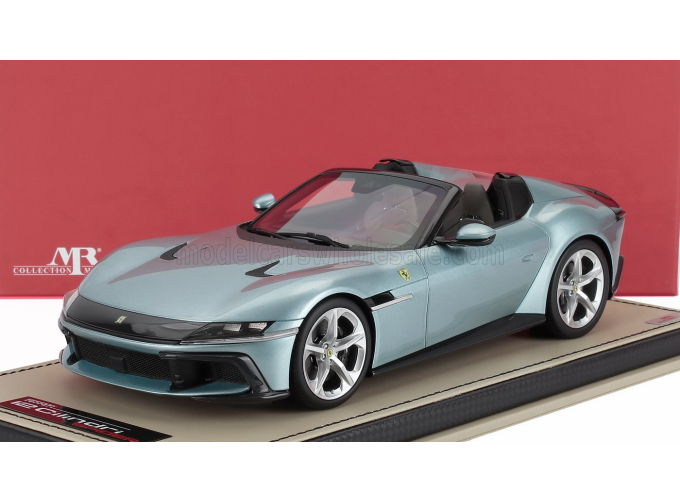 FERRARI 12cilindri Spider V12 830cv (2024) - Con Vetrina - With Showcase, Celeste Trevi - Light Blue Met