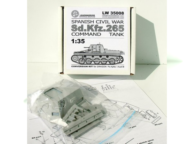 Сборная модель KL.Pz.Bef.Wg. (Sd.Kfz.265) Командный танк Гражданской войны в Испании