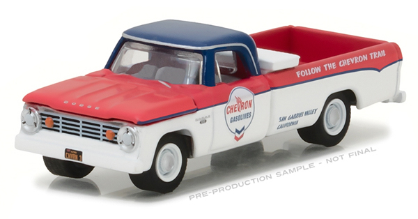 DODGE D-100 "Chevron" (1965), red / white