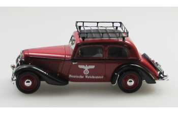 ADLER Trumpf Junior 2 door sedan Reichpost (1934-41), red/black