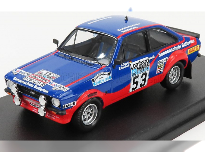 FORD Escort Mkii №53 20th Rally Rac (1977) M.Wilson - T.Harryman, Blue Red