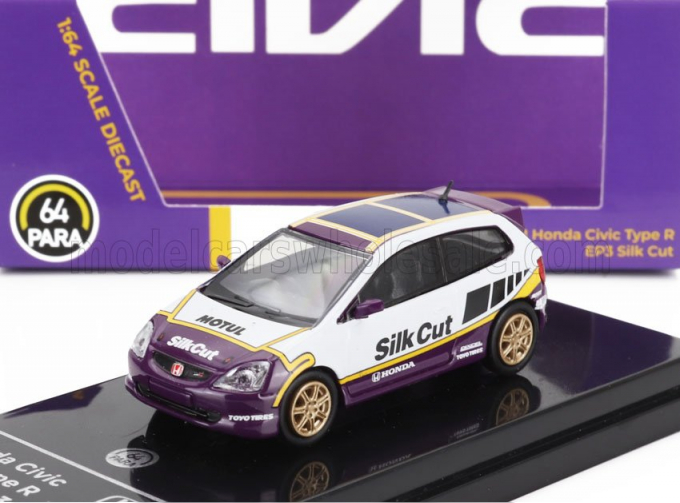 HONDA Civic Type R Ep3 Silk Cut Racing (2001), White Purple