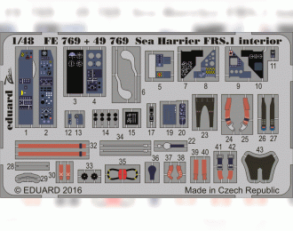 Фототравление для Sea Harrier FRS.1 interior