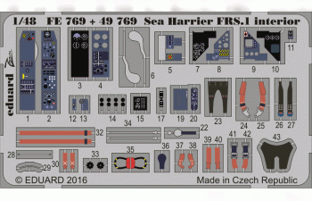 Фототравление для Sea Harrier FRS.1 interior