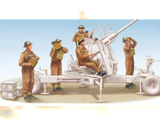Сборная модель British/Commonwealth Bofors 40mm Anti-Aircraft Gun crew set