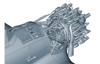 Сборная модель MACCHI Mc.202 Saetta Airplane Military 1943