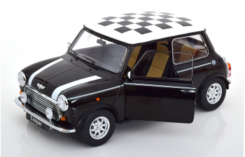 MINI Cooper LHD, black white Chequered Flag