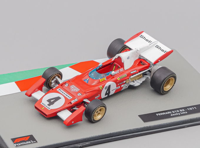 FERRARI 312 B2 №4 Jacky Ickx (1971), red