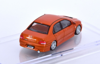 MITSUBISHI Lancer Evolution VII LHD (2001), custom orange with black hood