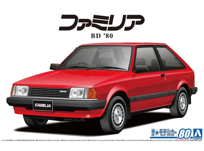 Сборная модель Mazda BD Familia XG (1980)