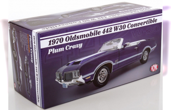 OLDSMOBILE 442 W-30 (1970), purple-metallic white