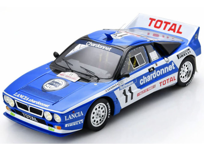 LANCIA 037 Team Chardonnet №11 Rally Tour De Corse (1984) Jean Claude Andruet - Martine Rich-Place