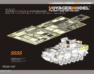 Фототравление для Современного британского FV510 Warrior TES(H) AIFV базовый набор обновления